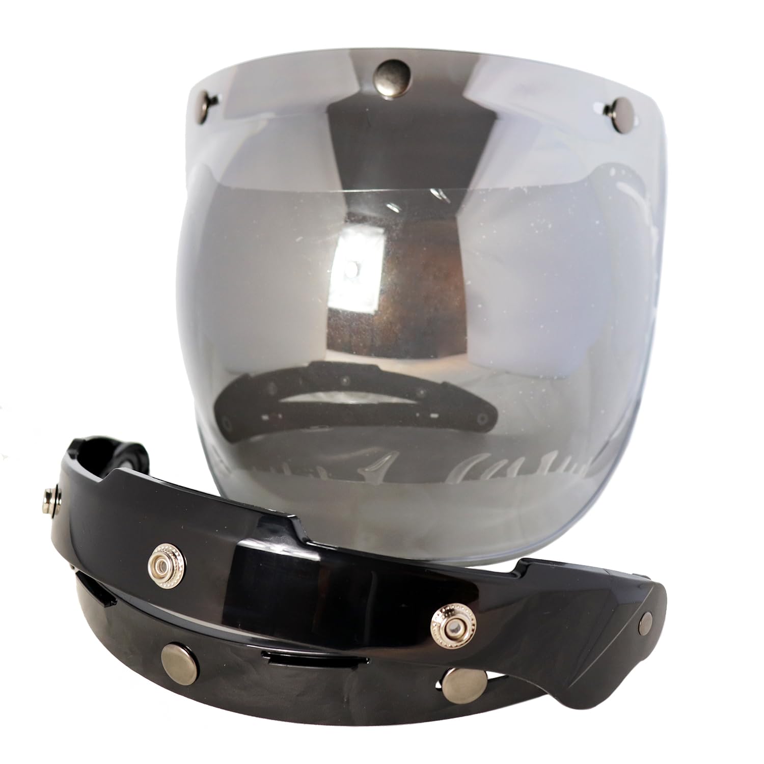 Amazon | バイク ヘルメット ジェットヘルメット シールド 【バブル